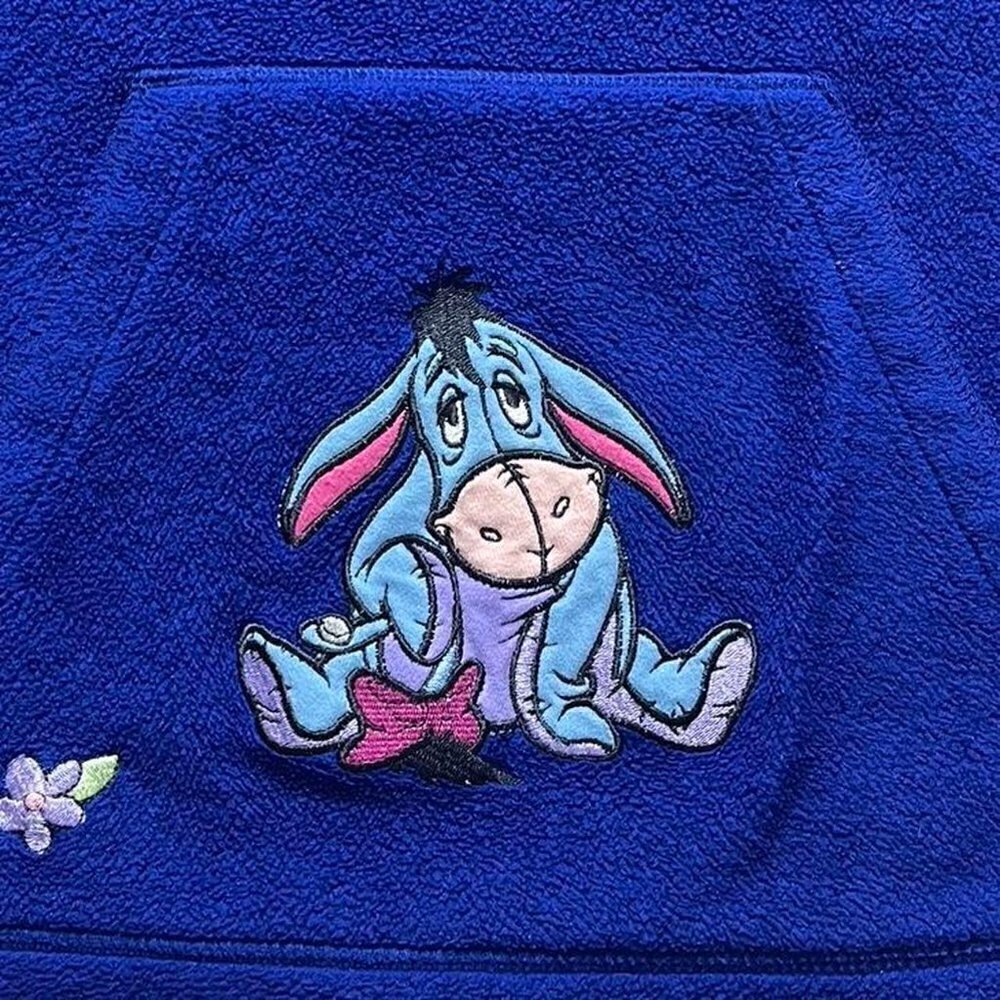 Vintage Disney Gorp Type Style Fleece 1/4 Zip Sweater - Picture 3 of 6